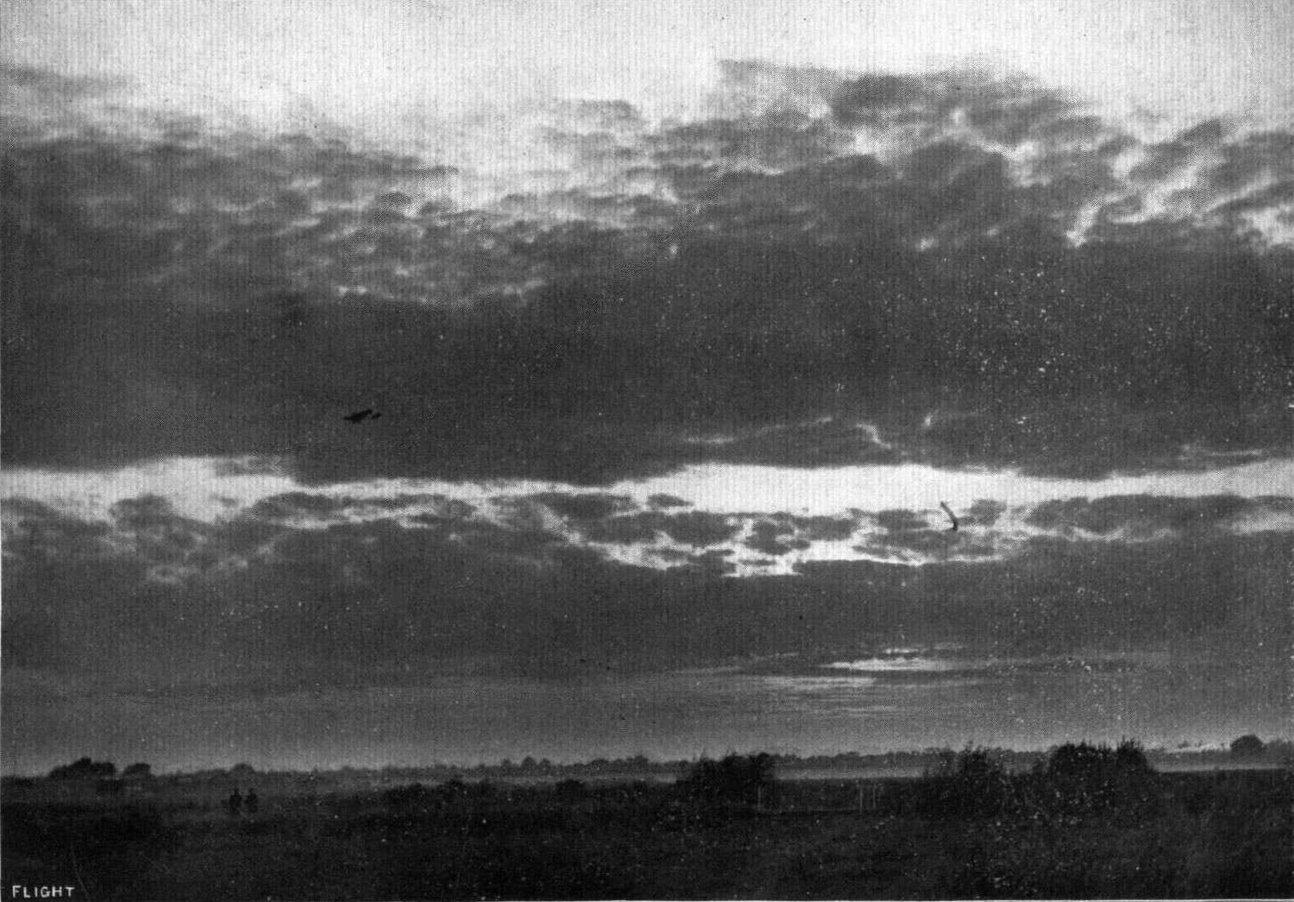 M. Pegoud returning over Brooklands after his remarkable flight