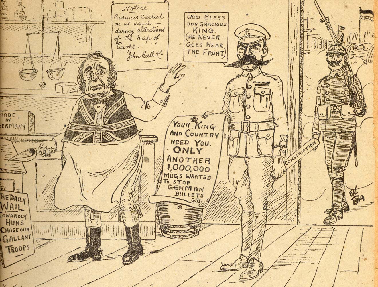 Clamour for conscription in Ireland grows