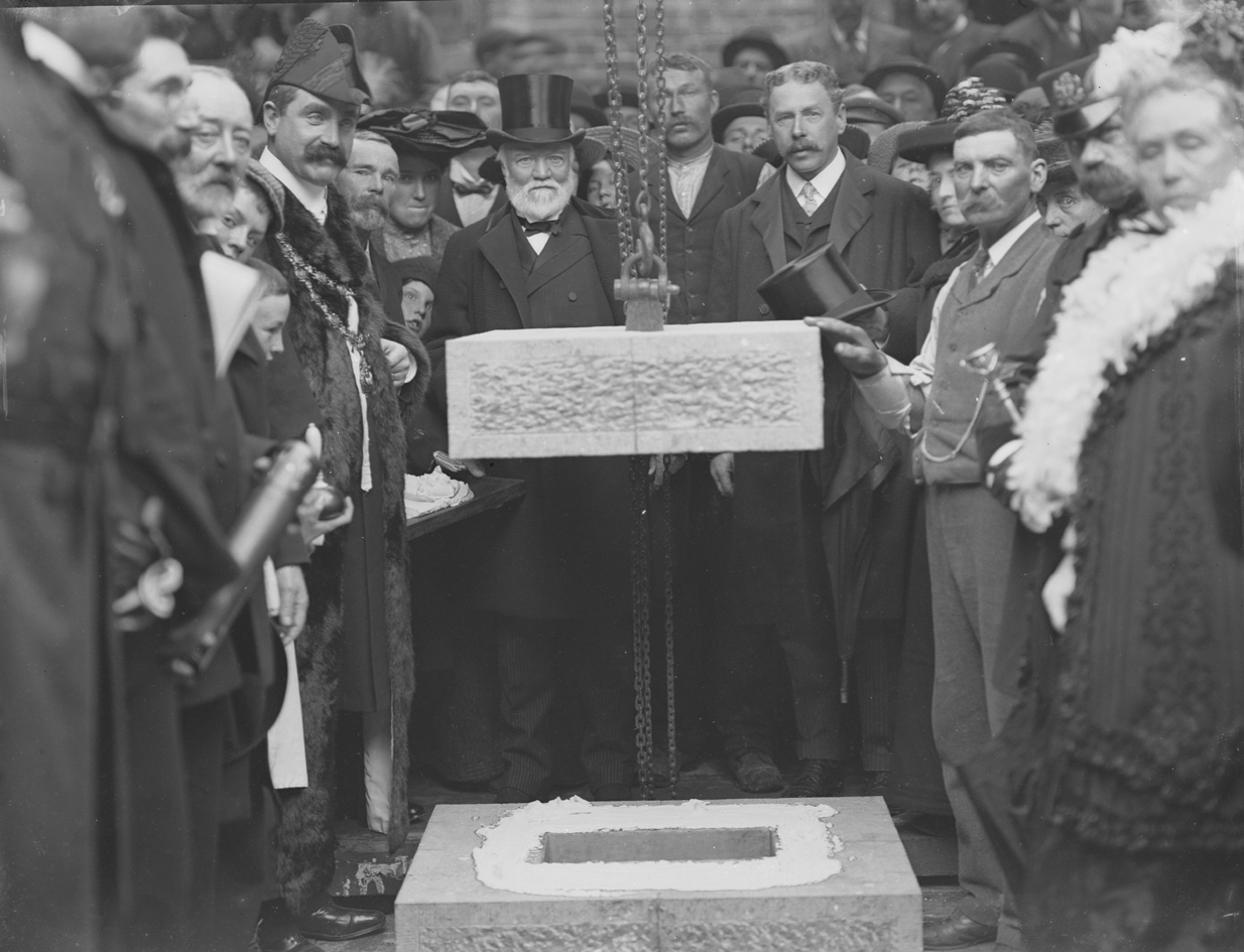 Andrew Carnegie – the man who built libraries – dies aged 83