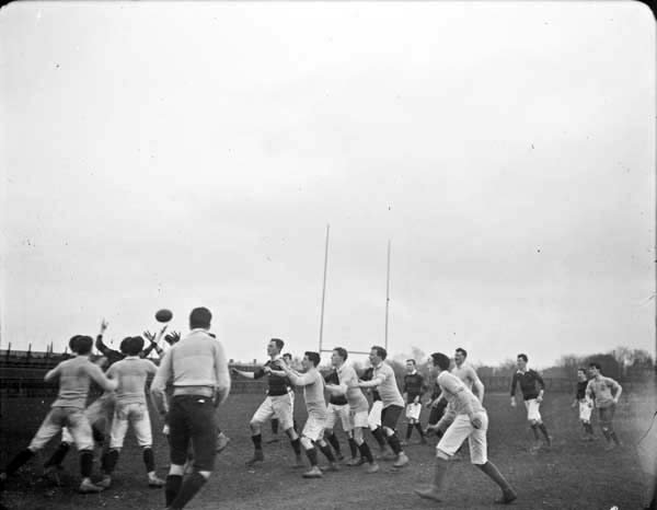 A rugby scene from the early 1900s. The North of Ireland Football Club, home to at least 15 Irish internationals over the years, has decided to show their 'devotion' to Edward Carson and unionism by withdrawing from competition.  