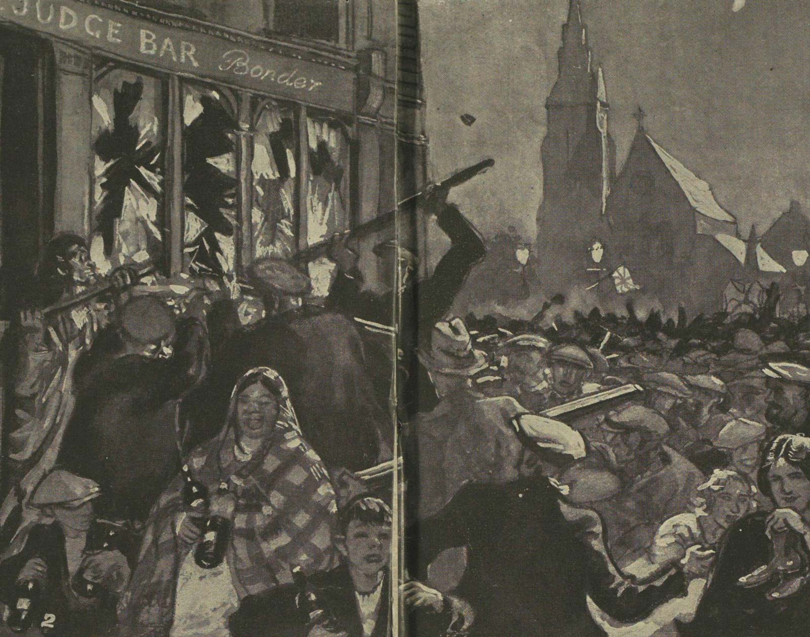 Catholic workers forced from Belfast shipyards as violence erupts in the city