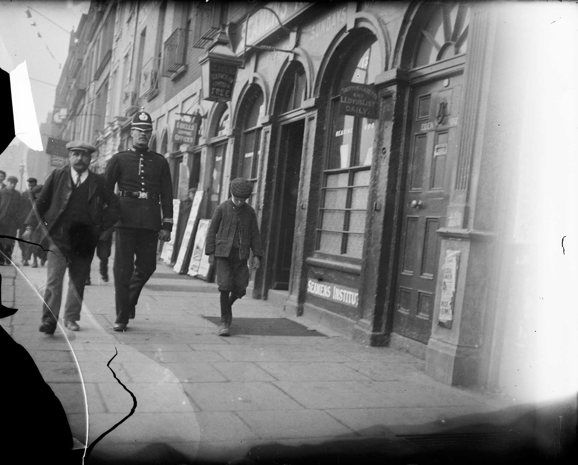 Photograph of Murder of ‘free labourer’ in Dublin