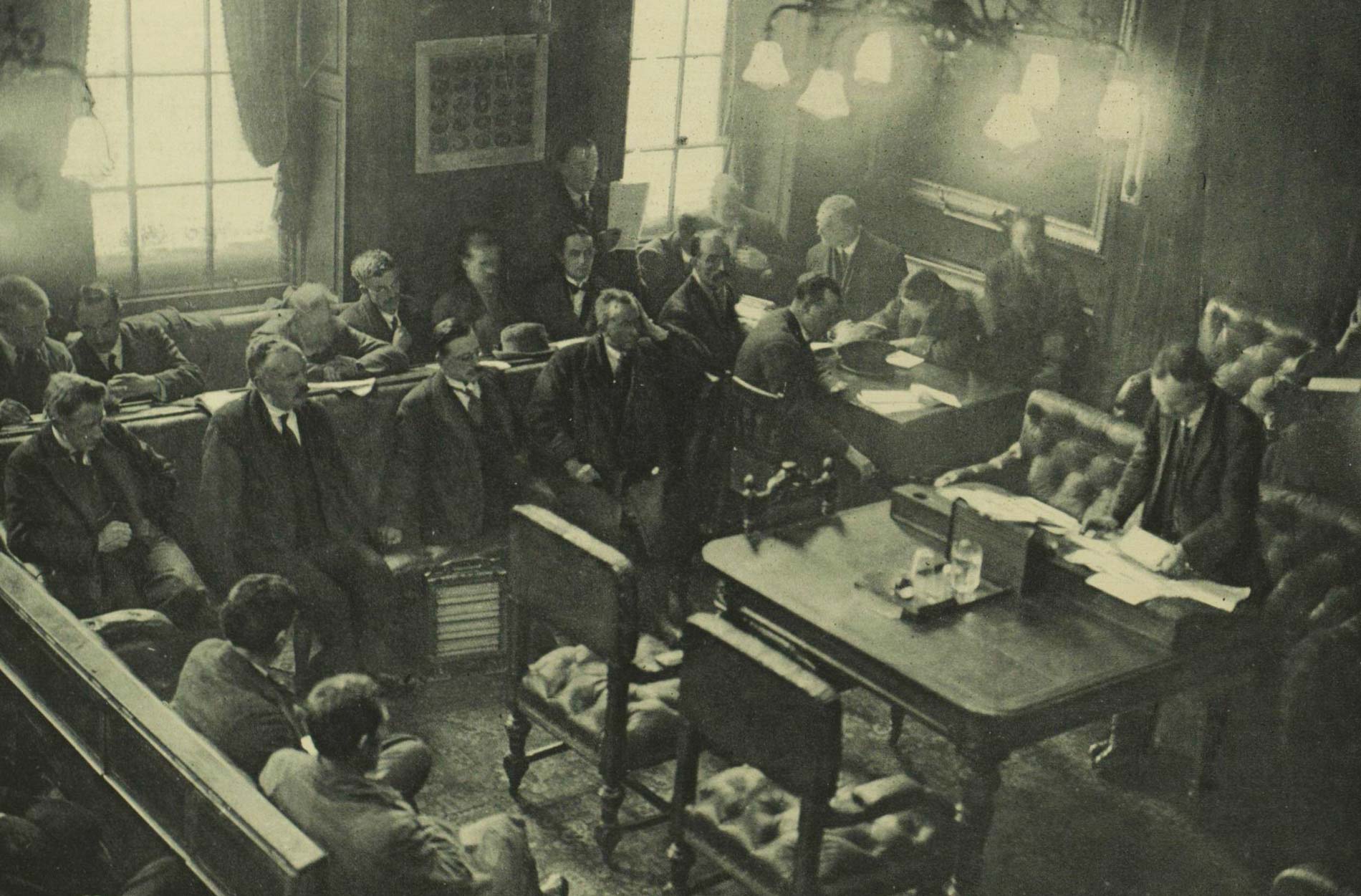 An image of the proceedings in the Mansion house on 15 January