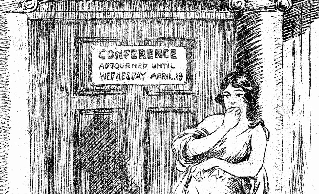 Cartoon about the peace conference published with the title 'Hope'