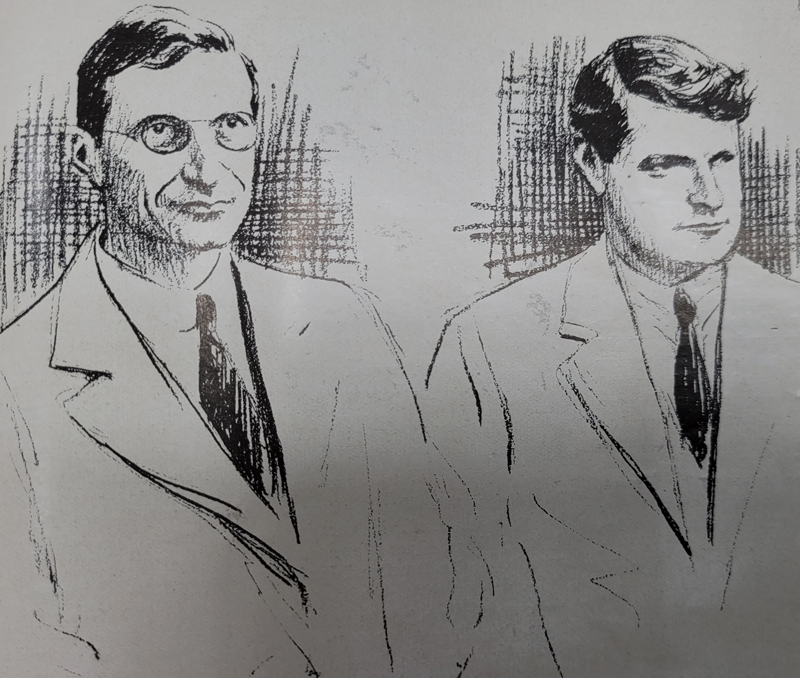 Photograph of Collins and de Valera agree election pact with prospect of future coalition government
