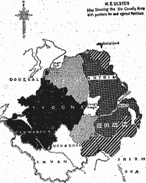 Northern border the outstanding problem for 1923 as prospect of customs barrier is raised
