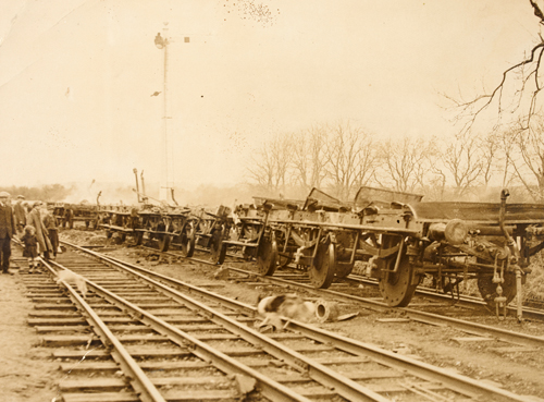 Destruction of the mail train, at Drumcree, Co.Meath