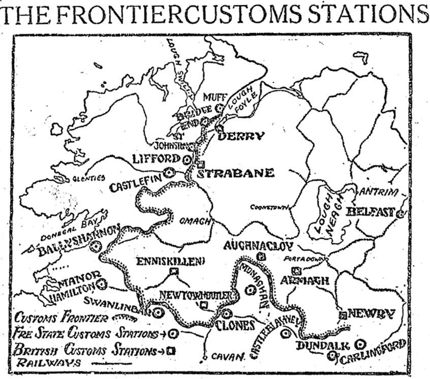 Photograph of Day One of Ireland’s new Customs border