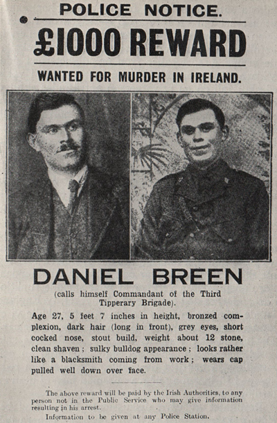 Daniel Breen Police Notice 