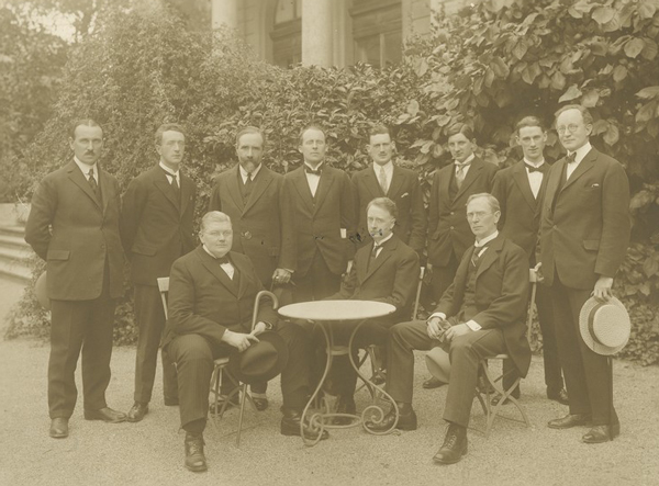Photograph of Ireland accepted into League of Nations at Geneva ceremony