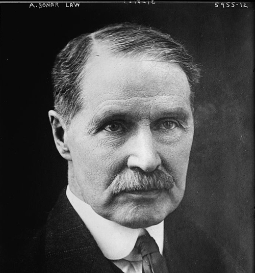 The late Andrew Bonar Law, British Prime Minister from October 1922 to May 1923 
