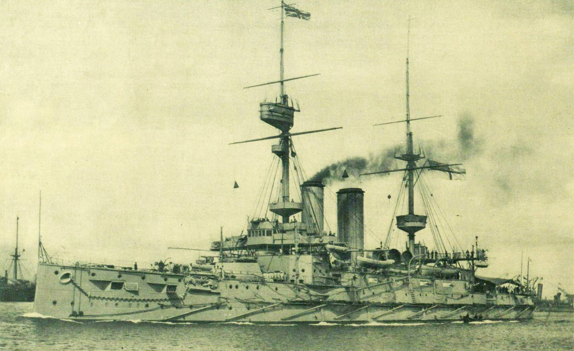 550 sailors drowned as British battleship sunk by torpedo