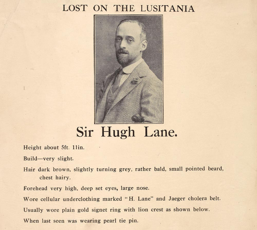 Controversy over Sir Hugh Lane’s will