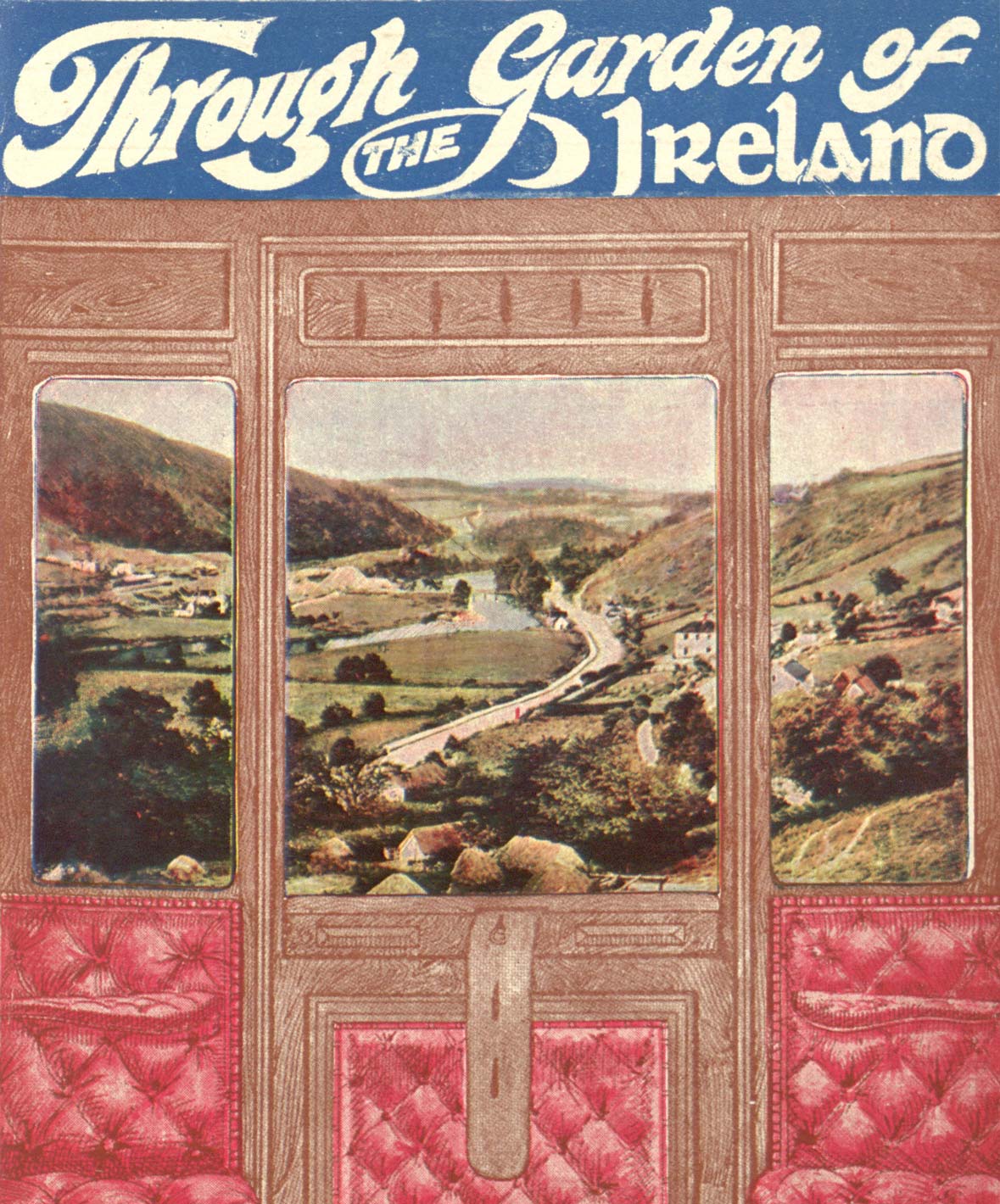 The title page of 'Through the Garden of Ireland: an illustrated tourist guide to the counties of Wicklow, Wexford and Waterford', compiled by M.J. Maguire [Dublin, 1912].
