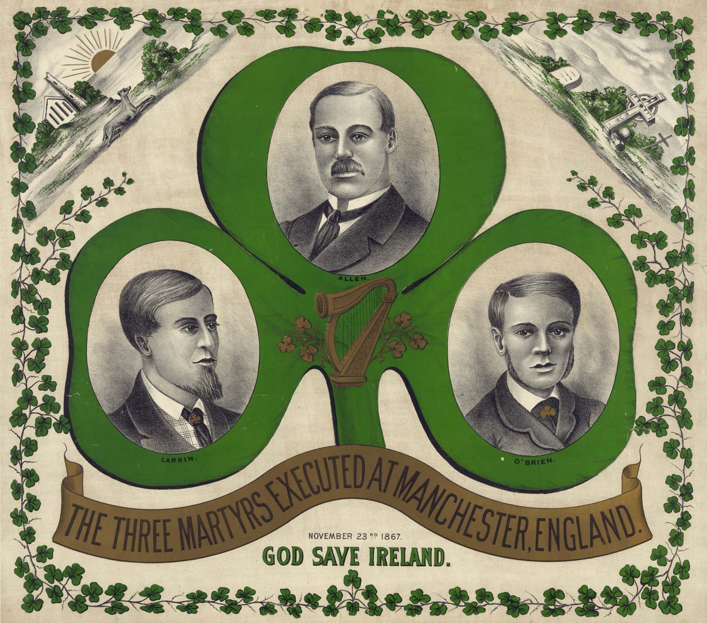 Allen, Larkin and O'Brien: the three martyrs executed at Manchester, England'