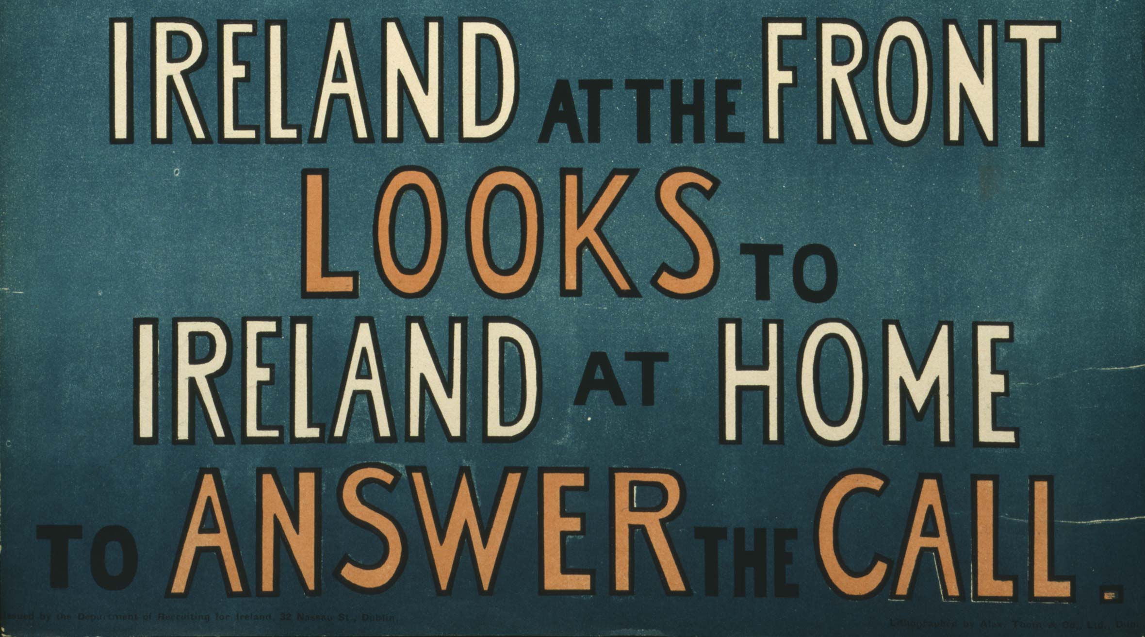 100,000 Irishmen enlist in a year