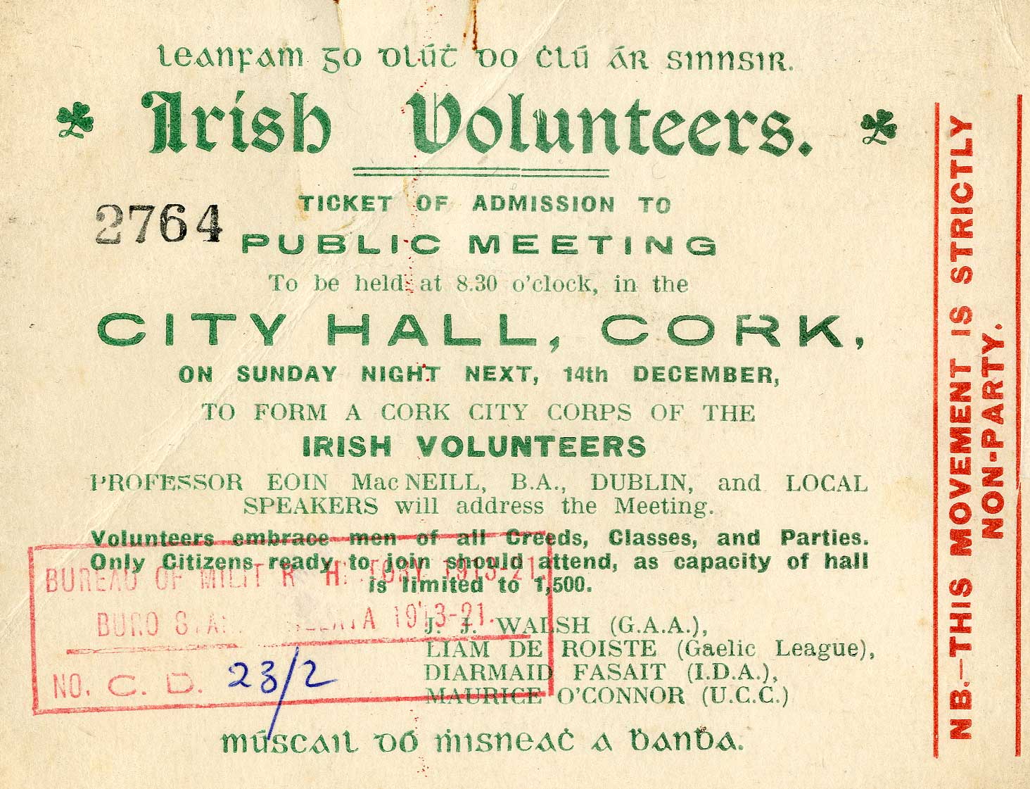 Photograph of Chaotic scenes at Cork Volunteers launch