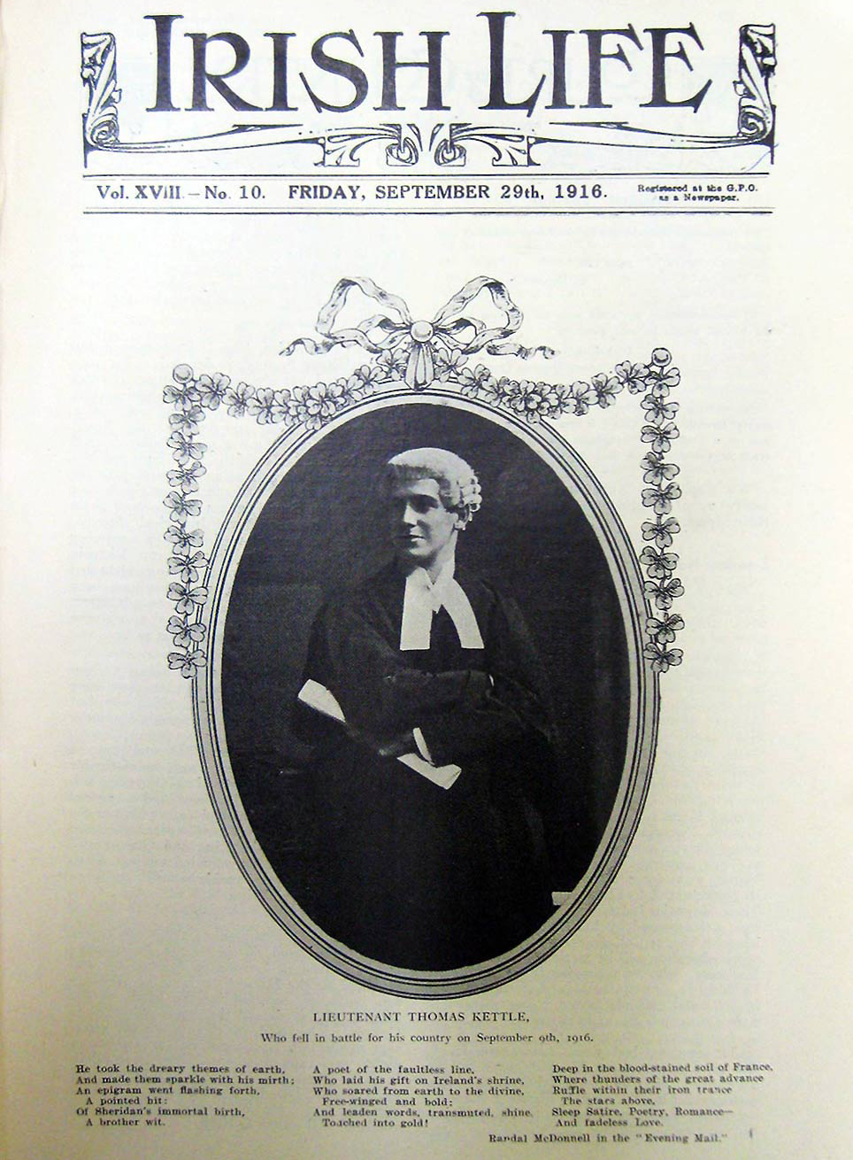 Tom Kettle: the death of Irish nationalist and British soldier