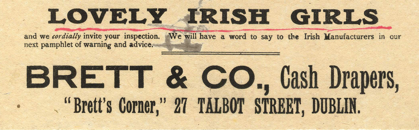 Dublin handbill censored