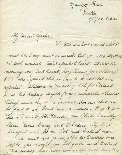 8 December 1922: The Mountjoy Executions