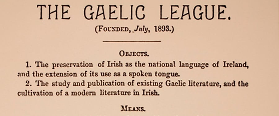 The ‘Monumental Task’ of the Gaelic League