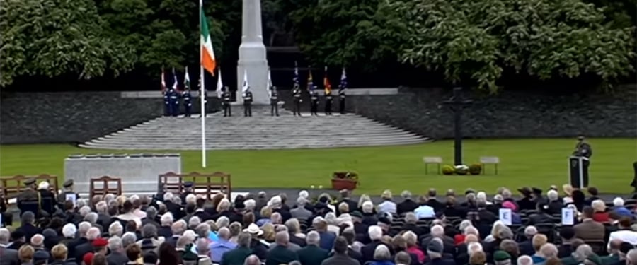 RTÉ News: Report on Centenary of the Battle of Somme, Islandbridge, 9 July 2016